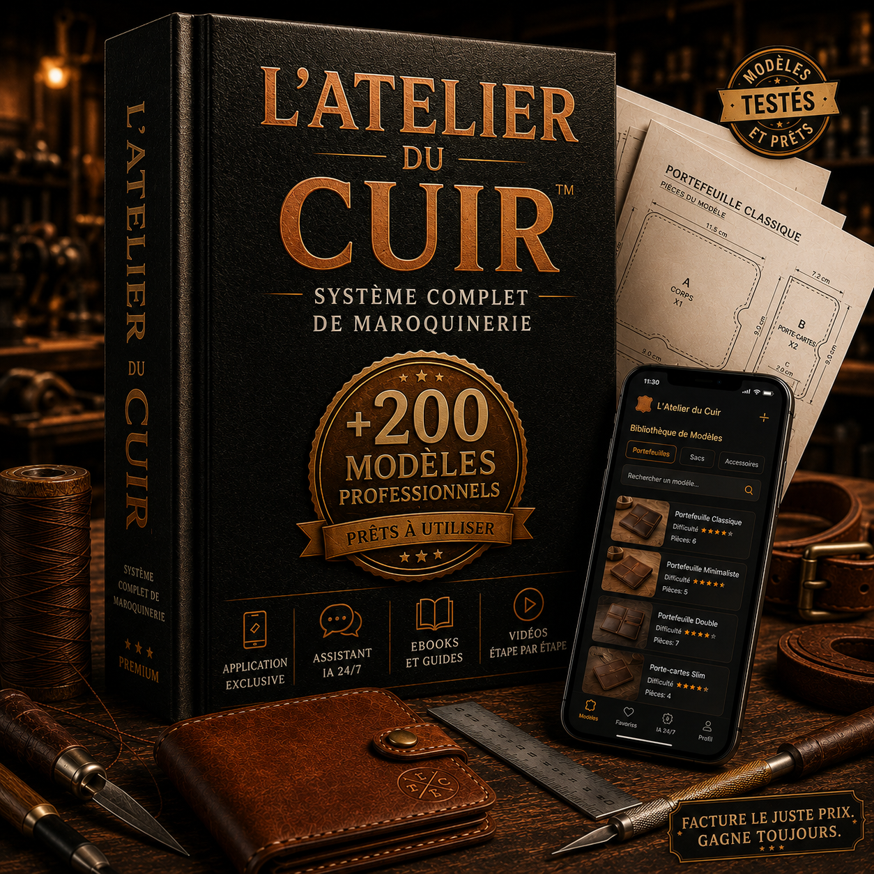 L'atelier de cuir | Système complet de travail du cuir